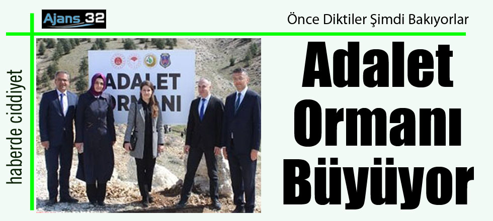 Adalet Ormanı Büyüyor