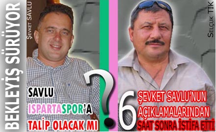 6 saat sonra istifa etti...