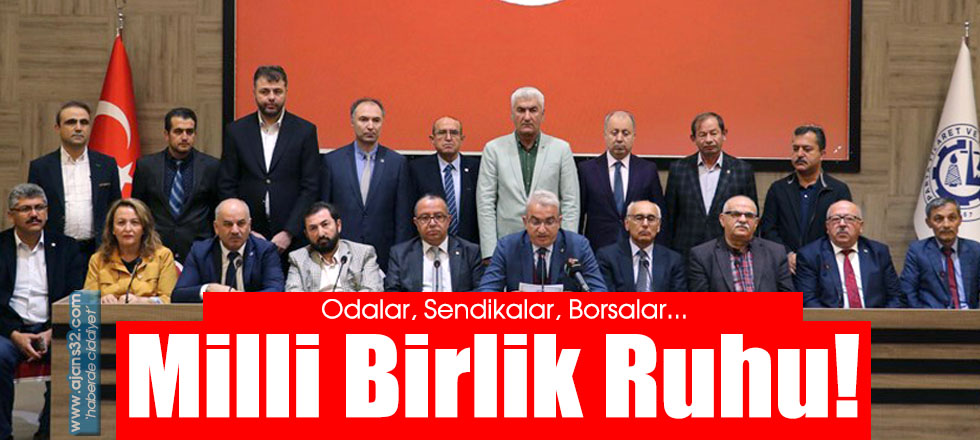 Milli Birlik Ruhu!