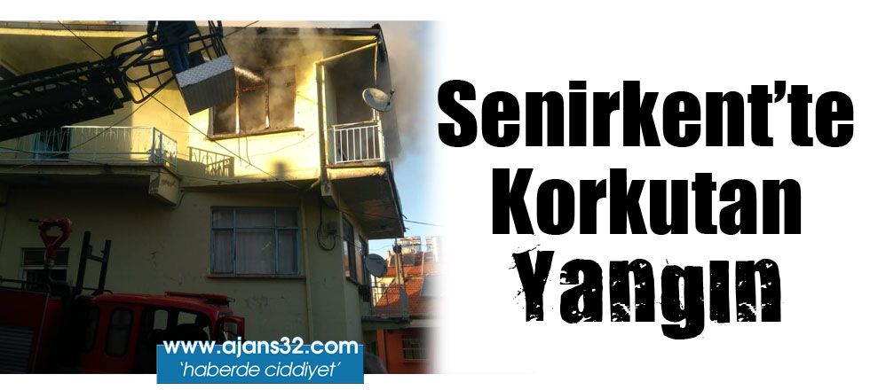 Senirkent'te Korkutan Yangın