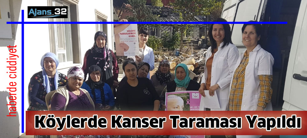 Köylerde Kanser Taraması Yapıldı