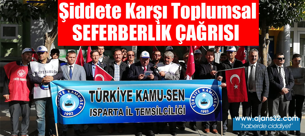 Şiddete Karşı Toplumsal Seferberlik Çağrısı