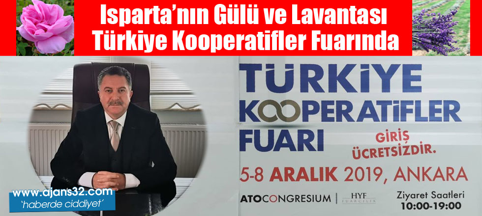 Isparta’nın Gülü ve Lavantası Türkiye Kooperatifler Fuarında