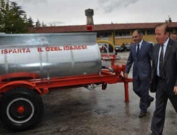 Yangın Tankerleri Muhtarlara Teslim