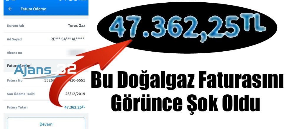 Doğalgaz Faturasını Görünce Hayatının Şokunu Yaşadı