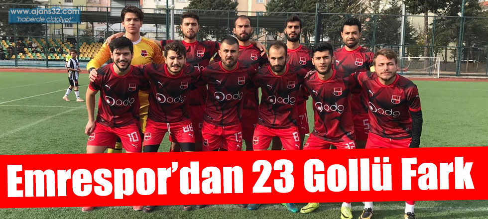 Isparta Emrespor’dan 23 Gollü Fark