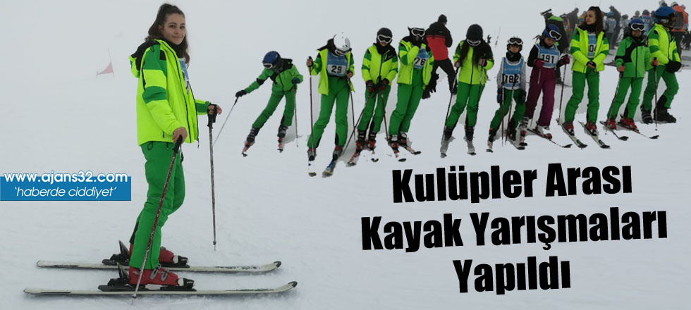 Kulüpler Arası Kayak Yarışmaları Yapıldı