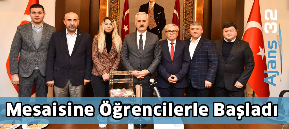 Mesaisine Öğrencilerle Başladı