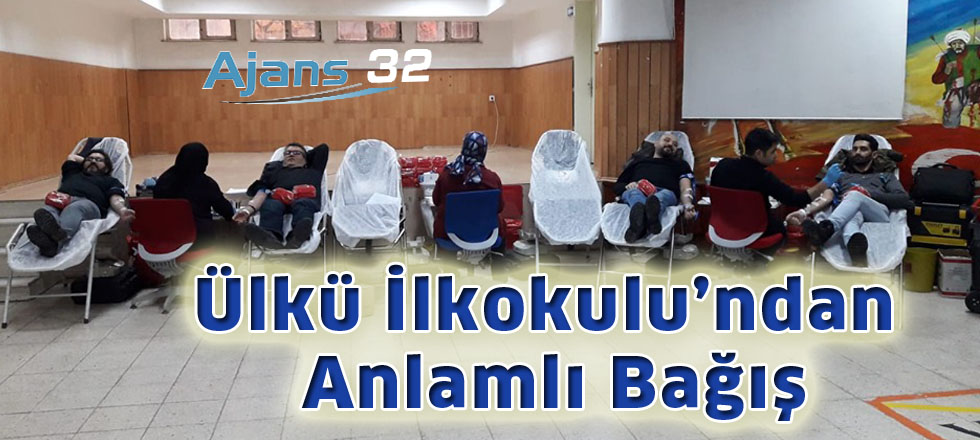 Ülkü İlkokulu’ndan anlamlı bağış