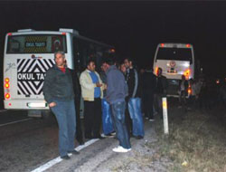 Midibüs Yanma Tehlikesi Geçirdi