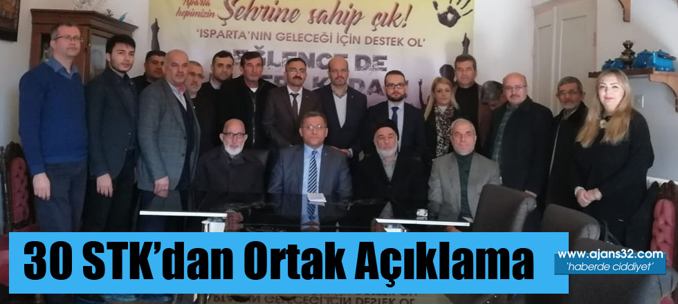 30 STK'dan Ortak Açıklama