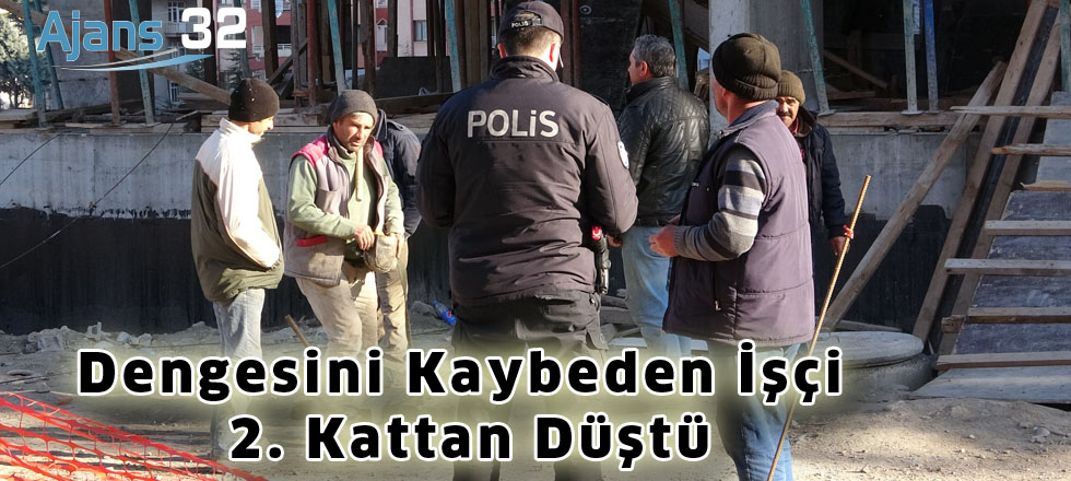 Dengesini Kaybeden İşçi 2. Kattan Düştü