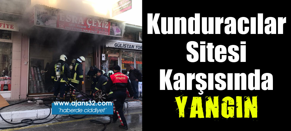 Kunduracılar Sitesi Karşısında Yangın