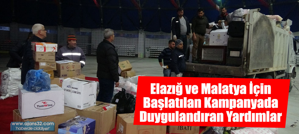 Elazığ ve Malatya İçin Başlatılan Kampanyada Duygulandıran Yardımlar