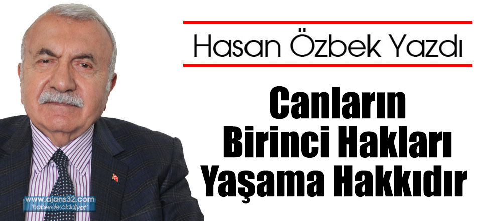 Canların Birinci Hakları Yaşama Hakkıdır