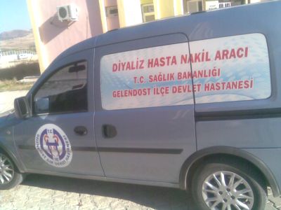 Esnaftan Gelendost Devlet Hastanesi'ne Diyaliz Servis Aracı