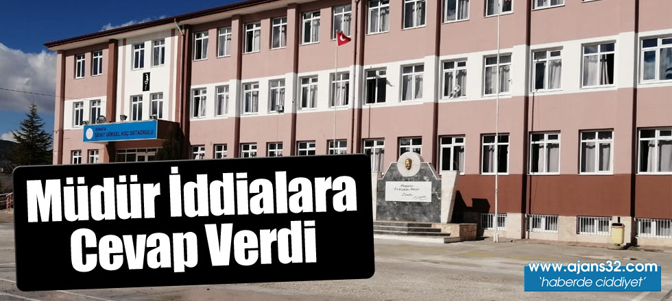 Müdür İddialara Cevap Verdi