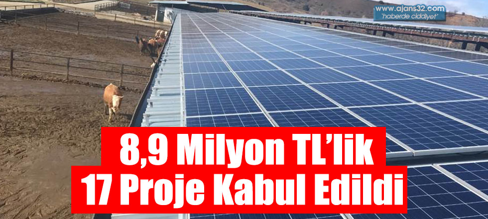 8,9 Milyon TL’lik 17 Proje Kabul Edildi