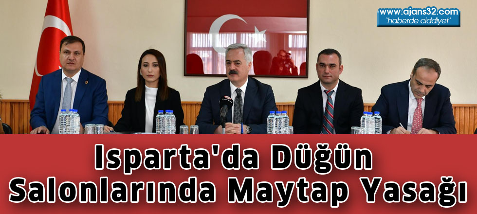 Isparta'da Düğün Salonlarında Maytap Yasağı