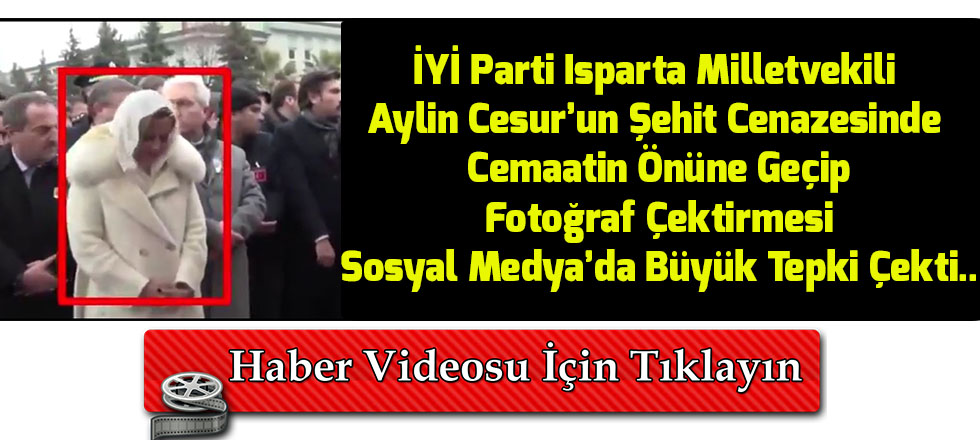 Aylin Cesur'dan Şehit Cenazesinde İlginç Görüntü (Video)