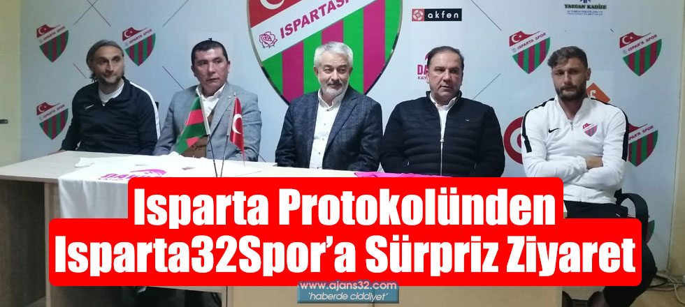 Isparta Protokolünden Isparta32Spor’a Sürpriz Ziyaret