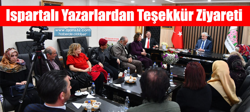 Ispartalı Yazarlardan Teşekkür Ziyareti