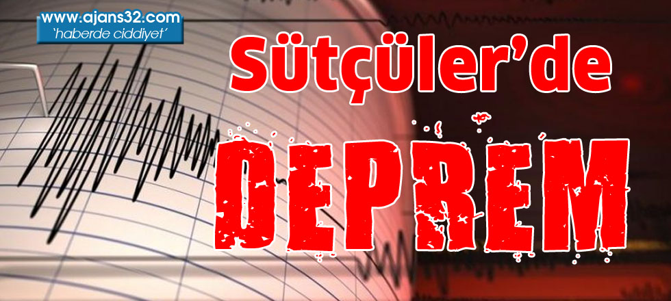 Sütçüler'de Deprem