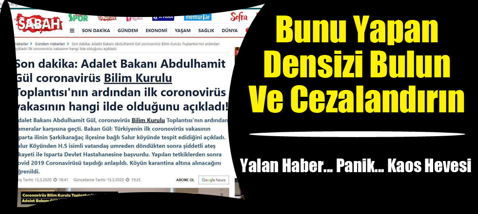 Bunu Yapan Densizi Bulup Cezalandırın!