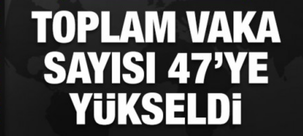 Türkiye'de Vaka Sayısı 47'ye Çıktı