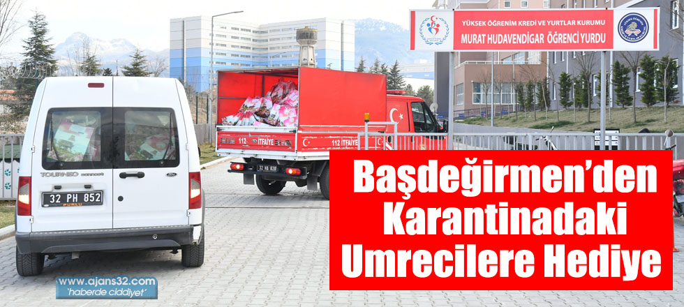 Başdeğirmen’den Karantinadaki Umrecilere Hediye