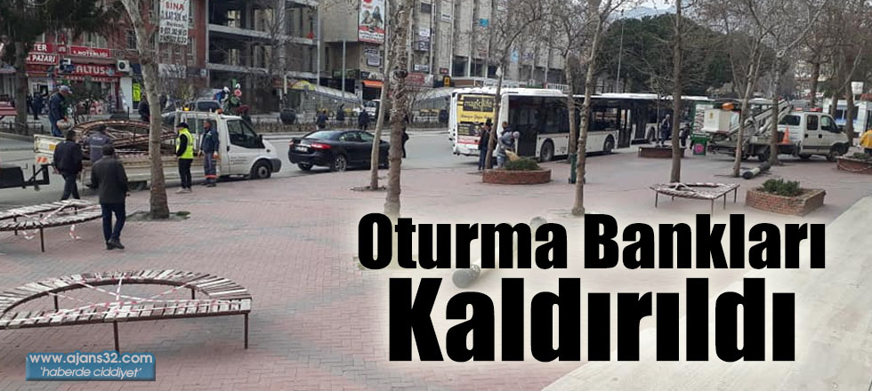 Oturma Bankları Kaldırıldı