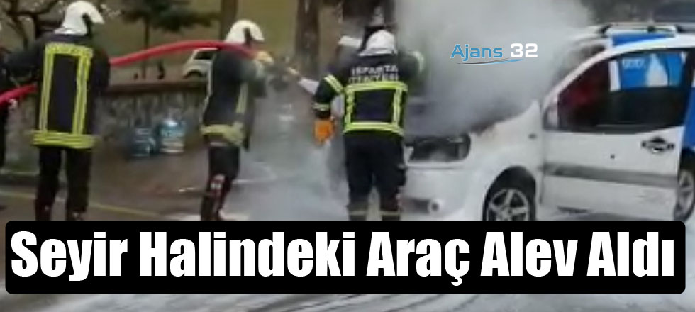 Seyir Halindeki Araç Alev Aldı