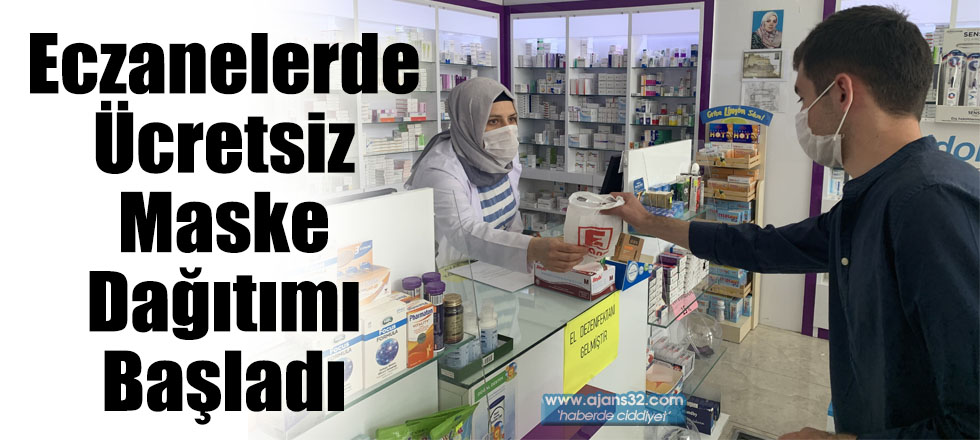 Isparta’da Eczanelerde Ücretsiz Maske Dağıtımı Başladı