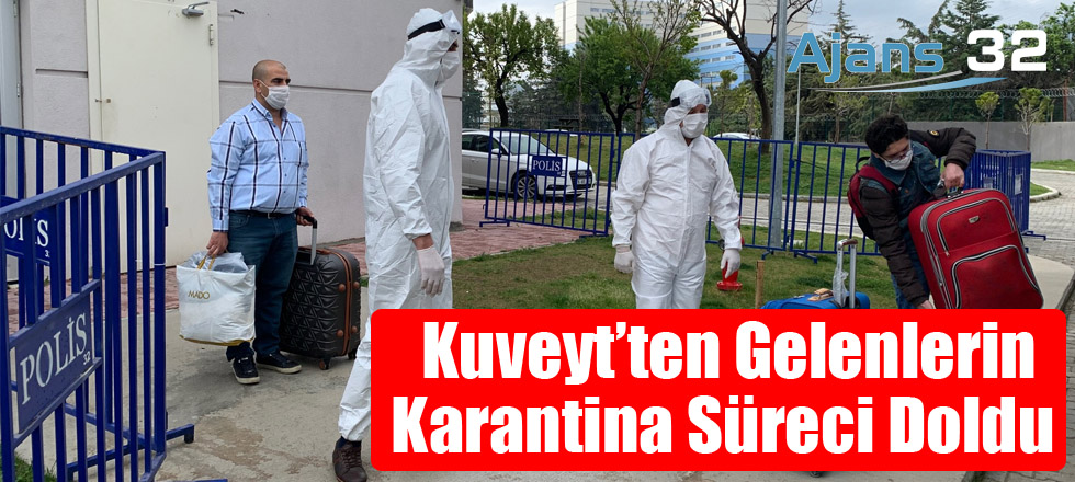 Kuveyt'ten Gelenlerin Karantina Süreci Tamamlandı