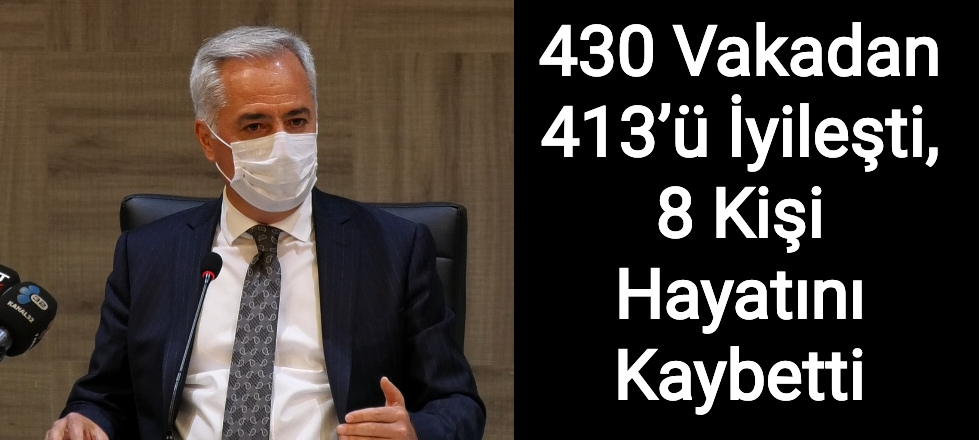 430 Vakadan 413’ü İyileşti, 8 Kişi Hayatını Kaybetti