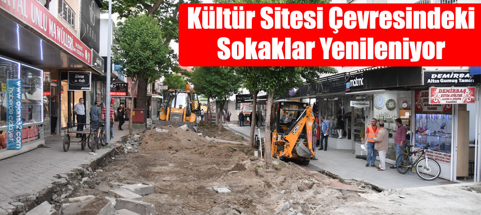 Kültür Sitesi Çevresindeki Sokaklar Yenileniyor