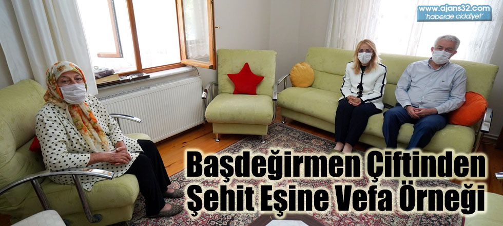 Başdeğirmen Çiftinden Şehit Eşine Vefa Örneği