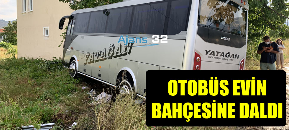 Otobüs Evin Bahçesine Daldı