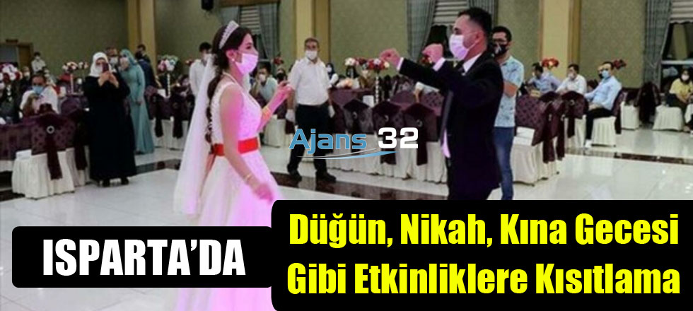 Düğün, Kına Gecesi, Nikah Gibi Etkinliklere Kısıtlama