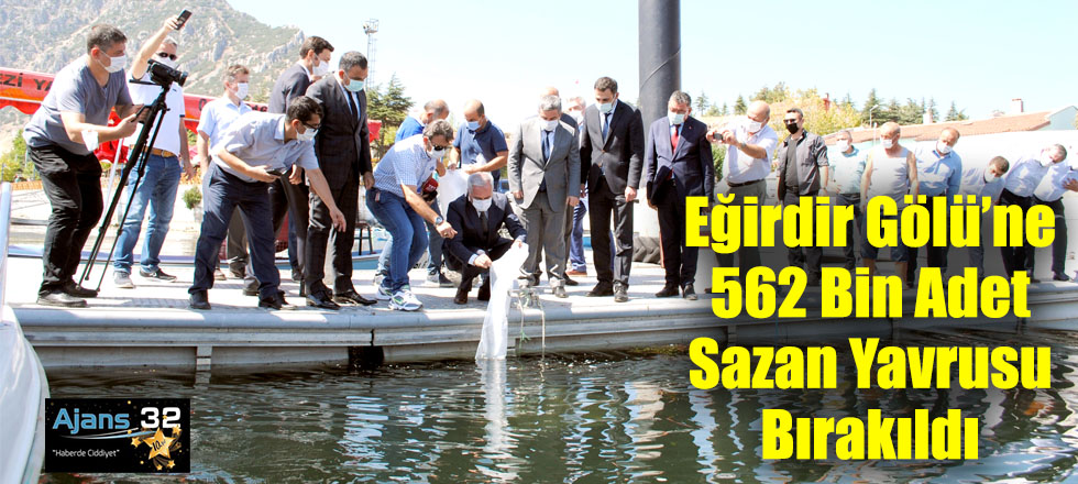 Eğirdir Gölü’ne 562 Bin Adet Sazan Yavrusu Bırakıldı