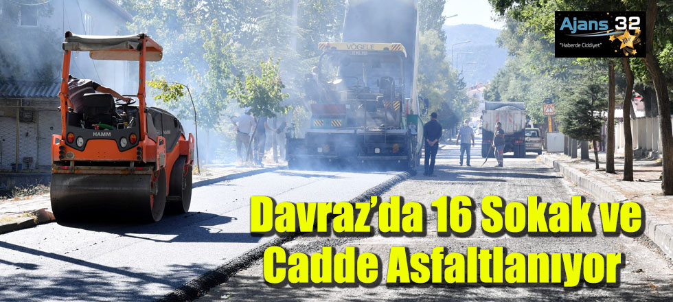 Davraz’da 16 Sokak ve Cadde Asfaltlanıyor