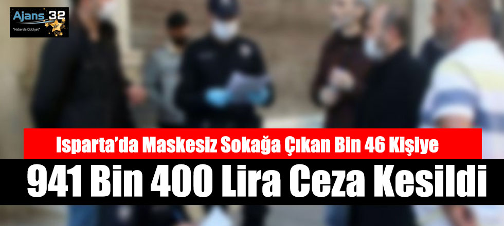 Maskesiz Sokağa Çıkan Bin 46 Kişiye Ceza