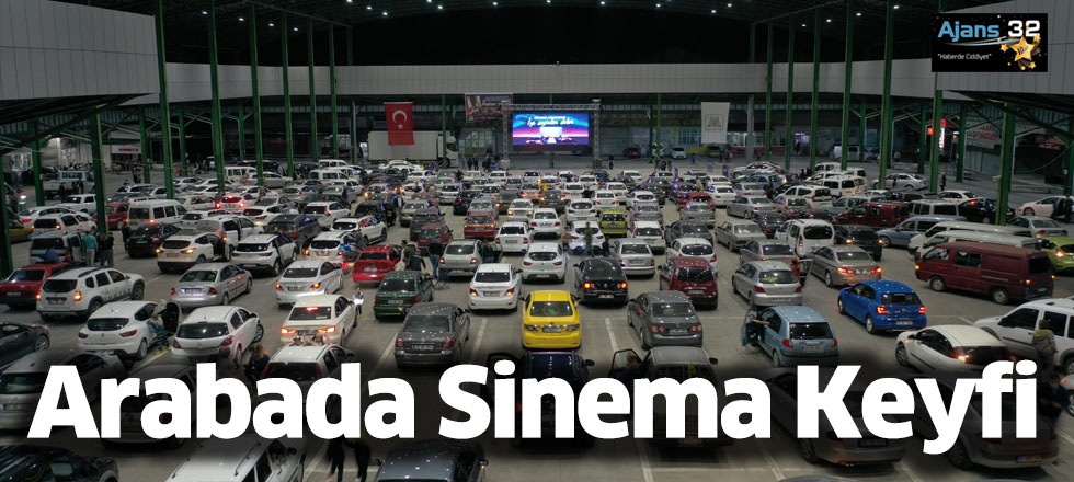 Isparta’da Arabada Sinema Keyfi