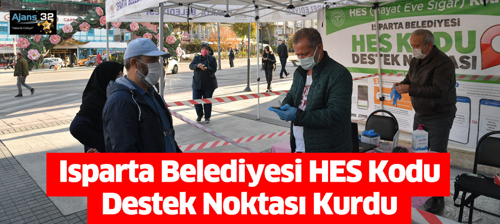 Isparta Belediyesi HES Kodu Destek Noktası Kurdu