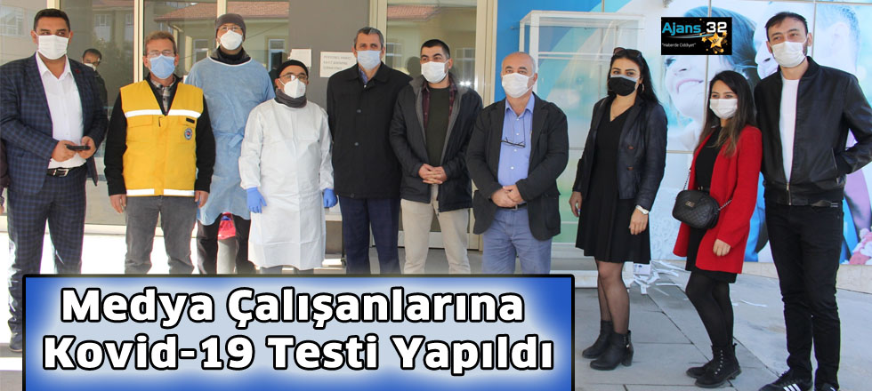 Medya Çalışanlarına Kovid-19 Testi Yapıldı