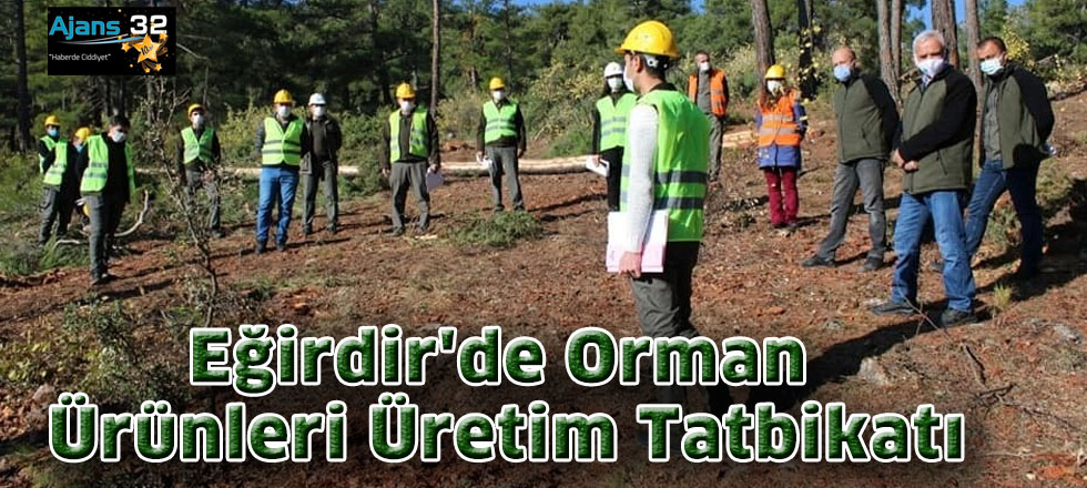 Eğirdir'de Orman Ürünleri Üretim Tatbikatı