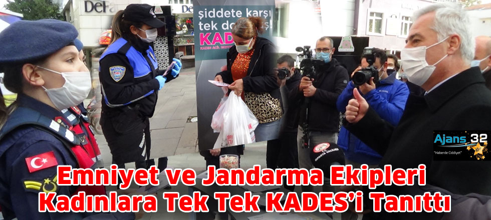 Emniyet ve Jandarma Ekipleri Kadınlara Tek Tek KADES’i Tanıttı