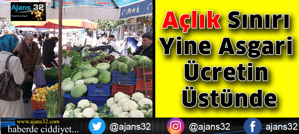 Açlık Sınırı Yine Asgari Ücretin Üstünde