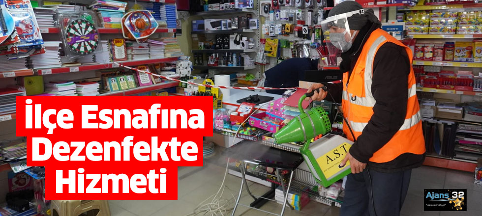 İlçe Esnafına Dezenfekte Hizmeti