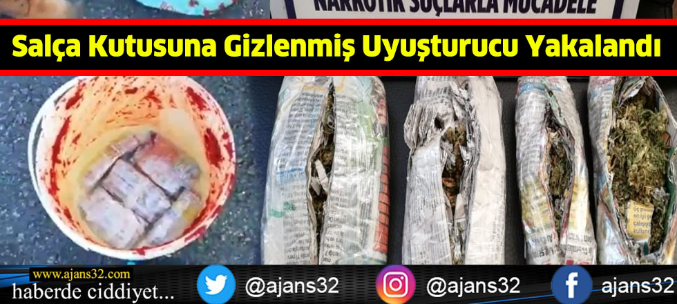 Salça Kutusuna Gizlenmiş Uyuşturucu Yakalandı